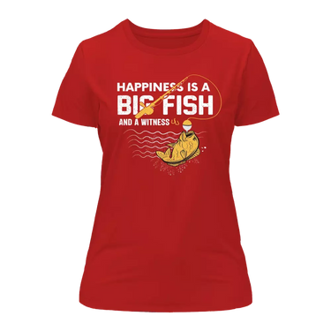 Happiness Is A Big Fish T-Shirt for Women